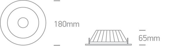 GREY LED 20w WW 230v