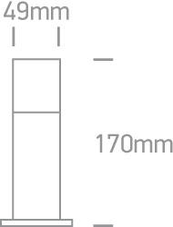 ALUMINIUM 1w LED WW IP54