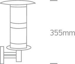S/STEEL WALL BRACKET E27 IP44.