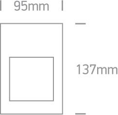 BLACK WALL RECESSED LED WW IP54 230V