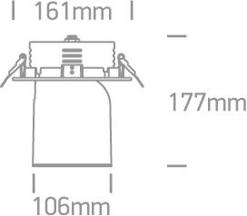 WHITE COB LED 35w WW 45deg 230v