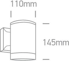 GREY WALL E27 PAR30 IP54