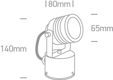 CHROME LED 3x1w DL SPOT/BASE IP54