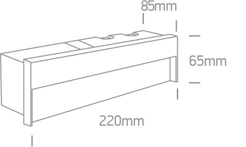 WHITE LED 5W WW IP65 100-240V DARK LIGHT