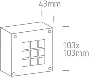GREY LED DAYLIGHT IP54