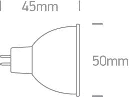 LED MR16 5w 12v WW 38deg