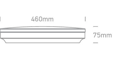 WHITE LED PLAFO 36w WW IP20 230v