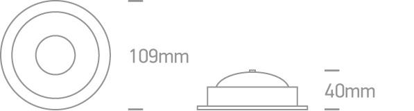 WHITE LED 5W WW + DRIVER 100-240V