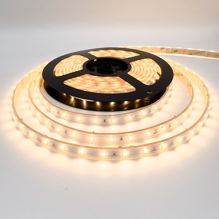 Single Colour LED Strip 5 W/m IP65 24V 3000K 60 LEDs/m CRI>92 25 Metre