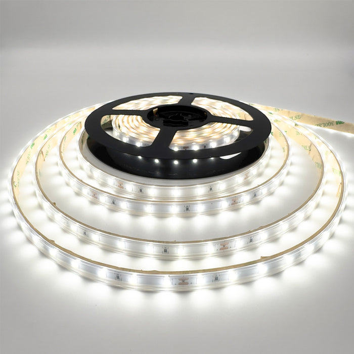 Single Colour LED Strip 5 W/m IP65 24V 6500K 60 LEDs/m CRI>92 30  Metre