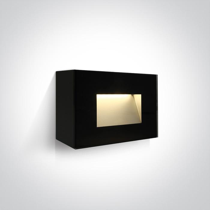 BLACK IP65 LED 4W WW 230V.