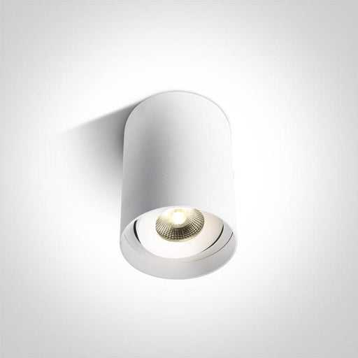 WHITE COB CYLINDER LED 10W WW 36deg IP20 100-240V.