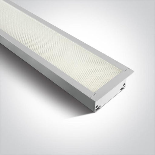 WHITE RECESSED UGR19 LED 40W CW 1210mm LINEAR 230V.