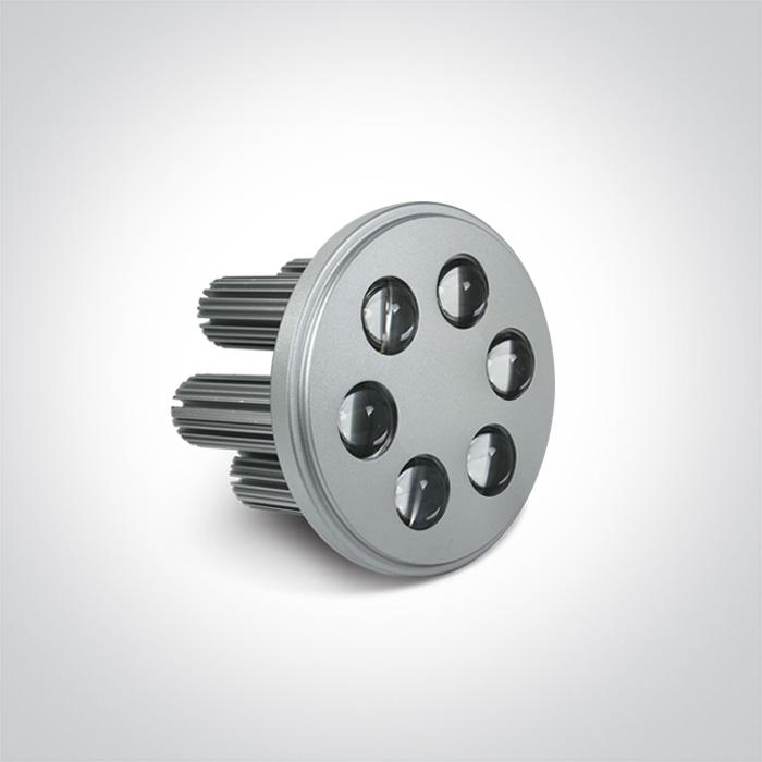 R111 ALUMINIUM LED WW 6x3w 35d 350/700mA.
