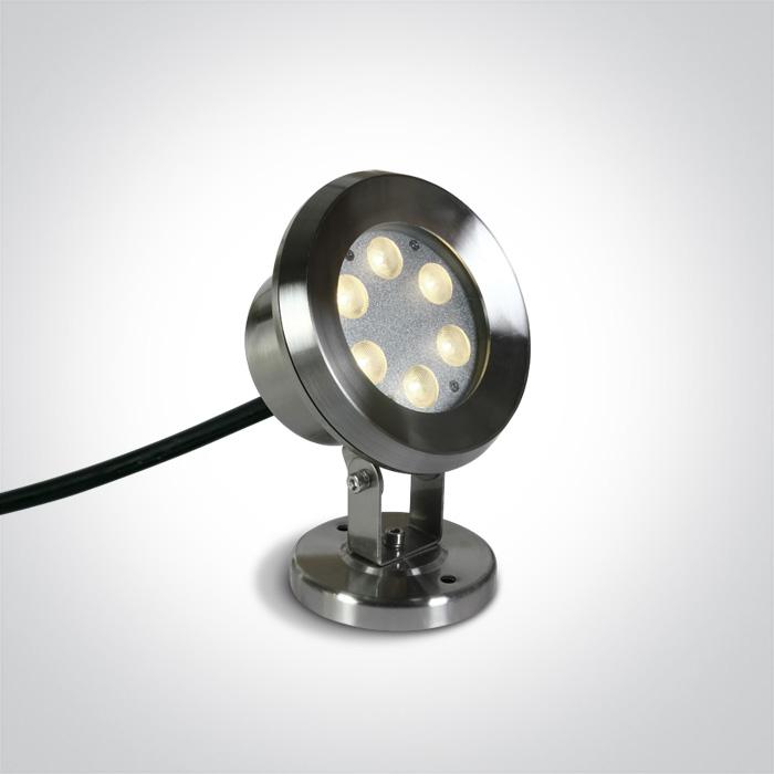 6X1W LED CW SS316 IP68  ADJUSTABLE UNDERWATER LED 24V.