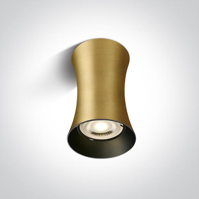 BRUSHED BRASS GU10 10W 100-240V DARK LIGHT.