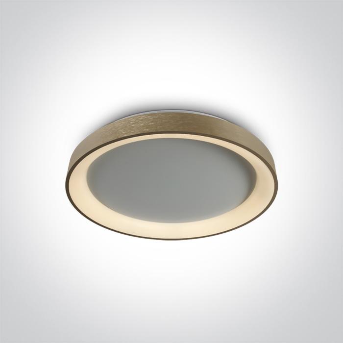 BRUSHED GOLD PLAFO LED 30W WW IP20 230V.