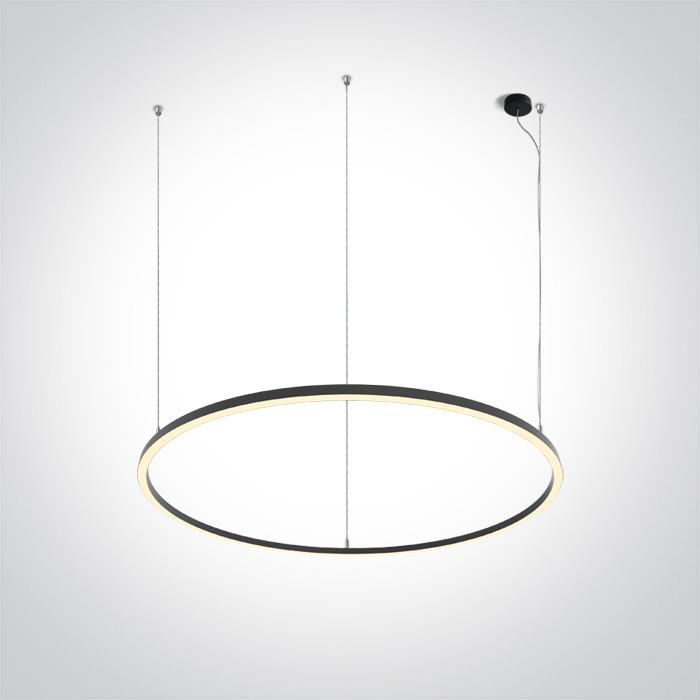 BLACK PENDANT LED 65W WW IP20 230V.