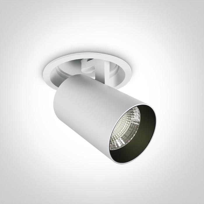 WHITE RECESSED LED 25W CW 36deg 230V.