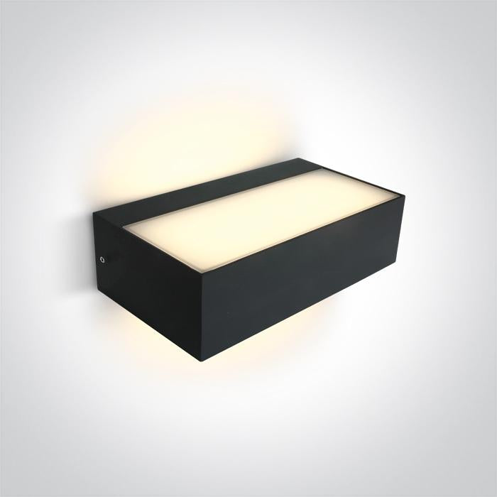 ANTHRACITE LED WALL LIGHT 2x4,5W WW IP54 230v.