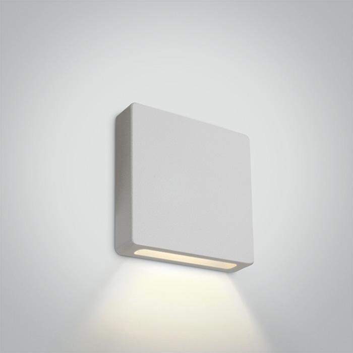 WHITE IP65 WALL RECESSED COB LED 2w WW 700mA DARK LIGHT.