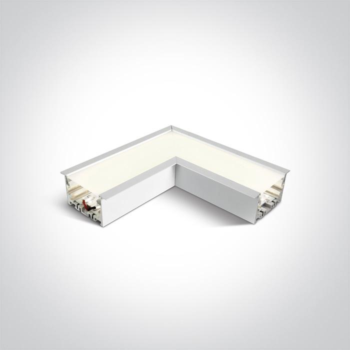 WHITE CORNER FOR 38152R LED 8W CW 120d LINEAR 230V.