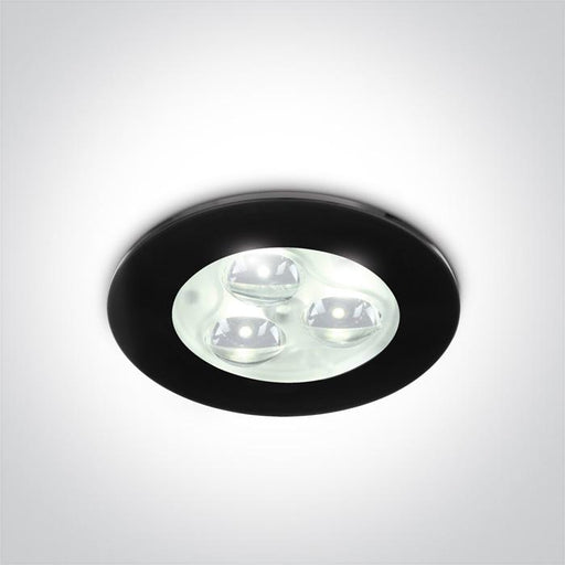 BLACK LED WW 3x1w 35d 350mA.