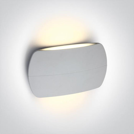 WHITE LED WALL LIGHT 2x6W WW IP54 230v.