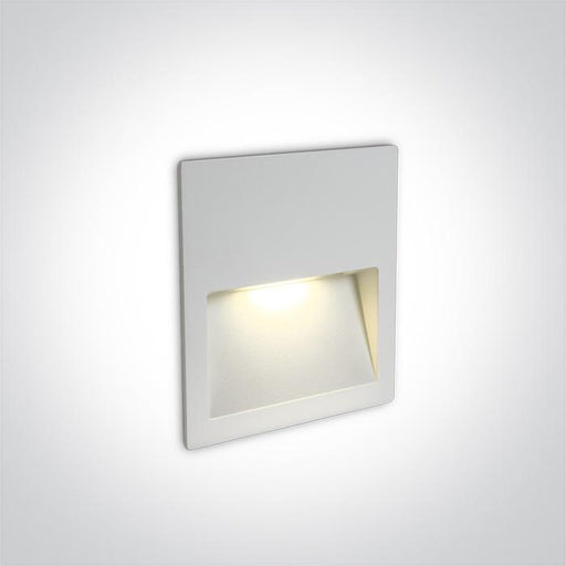 WHITE WALL RECESSED LED 4W IP65 DARK LIGHT 100-240V.