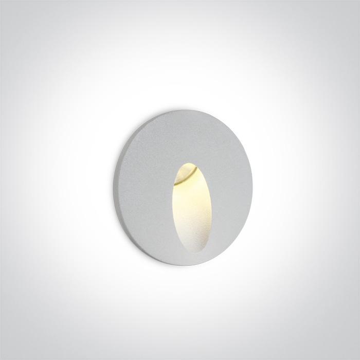 WHITE RECESSED IP54 1x3w WW 100-240V.