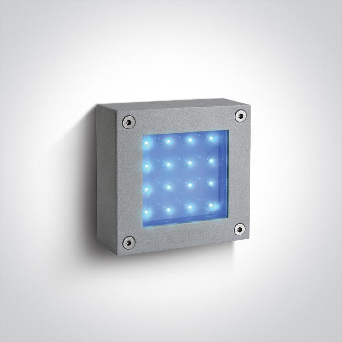 GREY LED BLUE IP54.