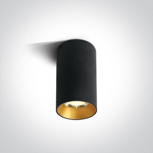 BLACK LED CYLINDER 15W WW 36deg 230V DARK LIGHT.