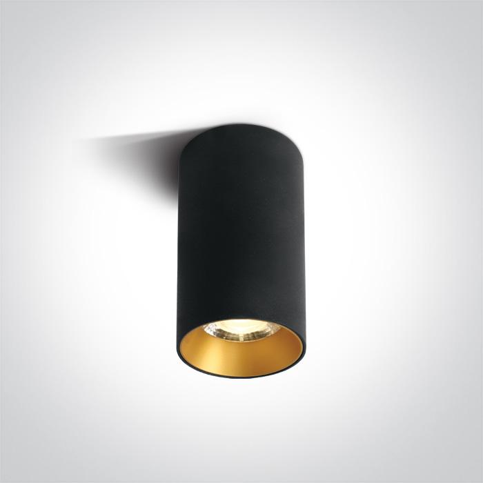 BLACK LED CYLINDER 15W WW 36deg 230V DARK LIGHT.