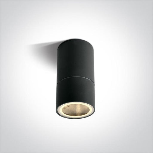 BLACK CYLINDER GU10 35w IP54 DARK LIGHT.