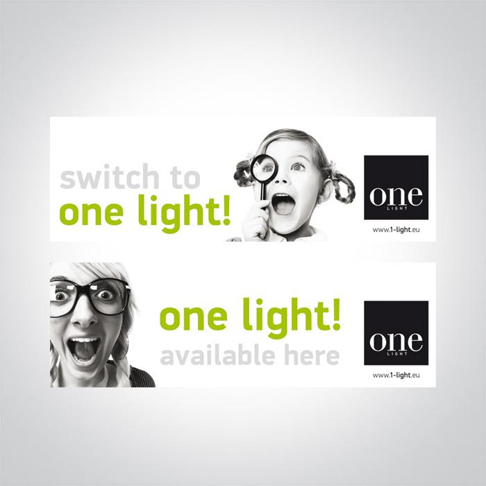 STICKER SWITCH TO ONE LIGHT 30x9cm.