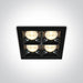 BLACK LED 16W WW 38deg IP20 230V.