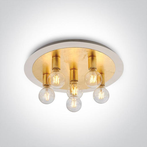 BRASS CEILING LIGHT 6x12w E27 100-240v.