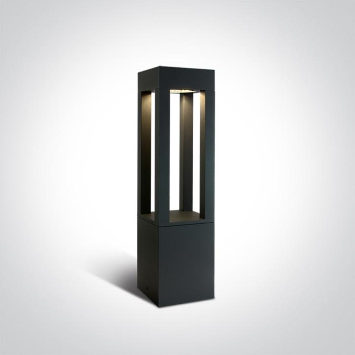 ANTHRACITE LED BOLLARD 60cm 22W WW IP65 230V.