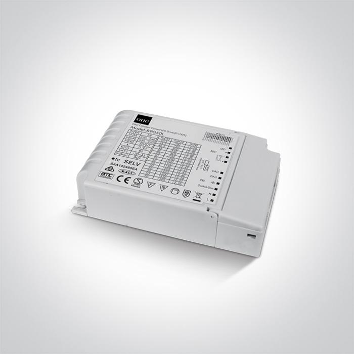 DALI / PUSH TO DIMM / 1-10V DRIVER 50W 230V.