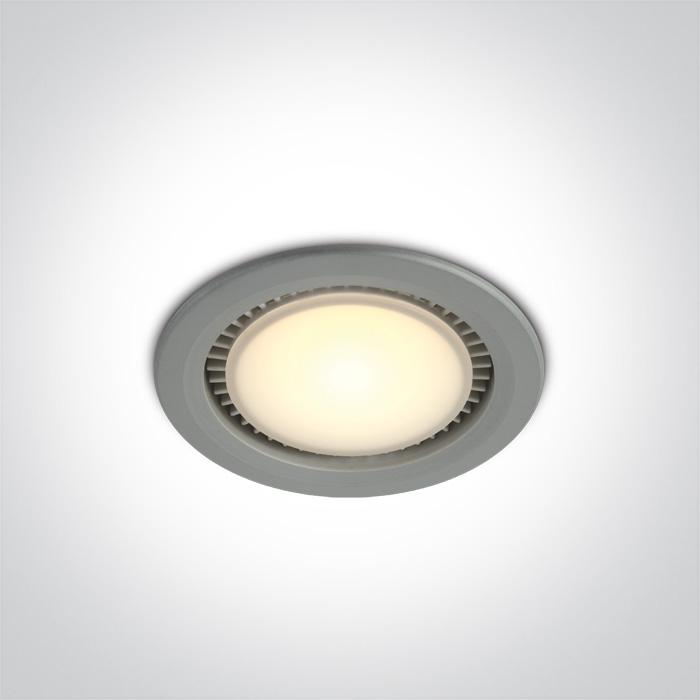 GREY LED 12w WARM WHITE 230v.