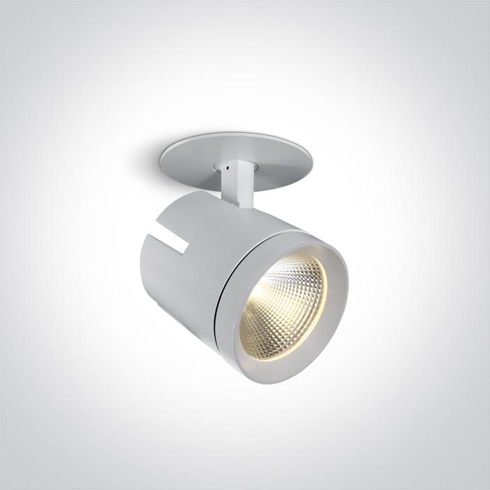 WHITE RECESSED LED 40W WW 36deg 230V.