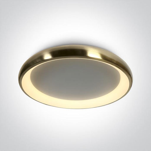 BRUSHED GOLD PLAFO LED 50W WW IP20 230V.