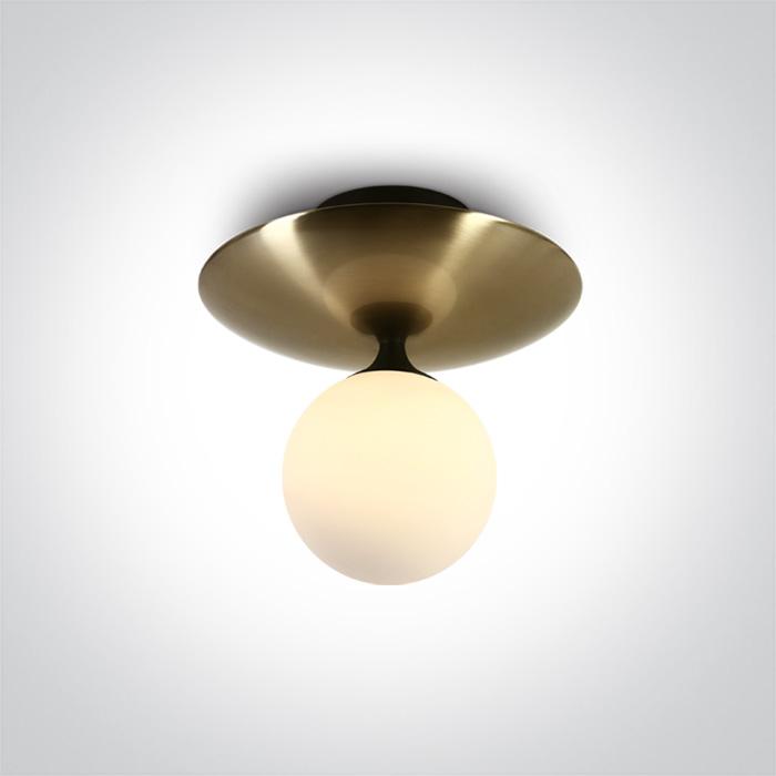 BRUSHED BRASS CEILING LIGHT 9w G9 100-240v.