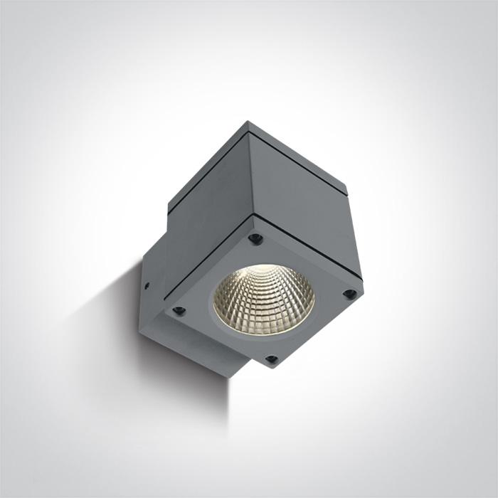 GREY COB LED 6W WW IP54 100-240v.