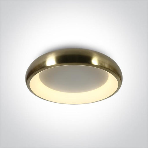 BRUSHED GOLD PLAFO LED 30W WW IP20 230V.