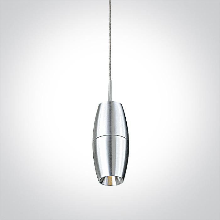 ALUMINIUM PENDANT 3w LED WW.