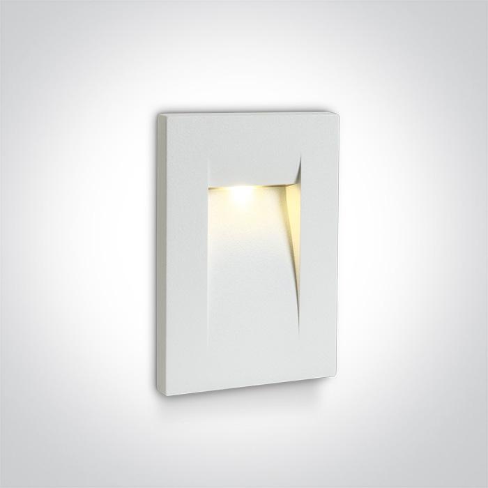 WHITE WALL RECESSED LED 3,6W WW IP65 100-240V.