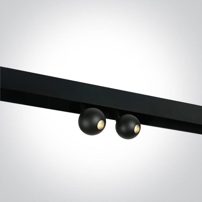 BLACK 2x7W WW 48v IP20 ADJUSTABLE