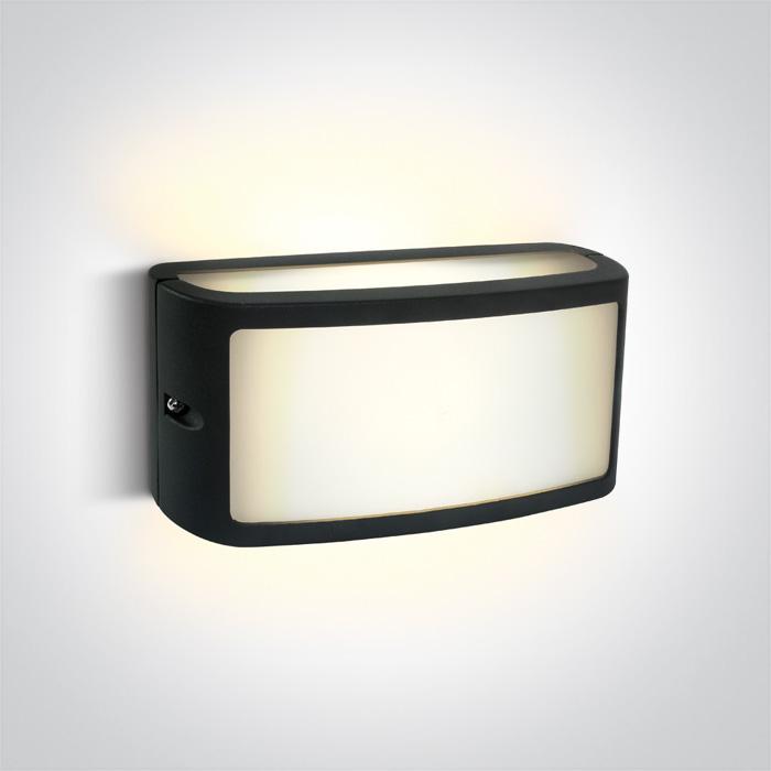 ANTHRACITE LED WALL LIGHT 10W WW IP54 230V.