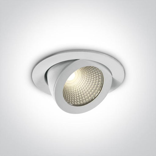 WHITE COB LED 10w WW 36d IP20 230v.